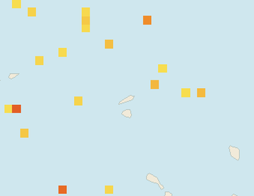 Satellite floating-algae map near Anguilla, Jul 2023 (opens full map image in a new tab)