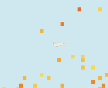 Satellite floating-algae map near Grand Cayman (Seven Mile Beach), Jul 2023 (opens full map image in a new tab)
