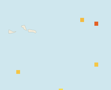 Satellite floating-algae map near Grand Turk, Jul 2023 (opens full map image in a new tab)