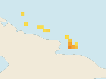 Satellite floating-algae map near Guardalavaca, Jul 2023 (opens full map image in a new tab)