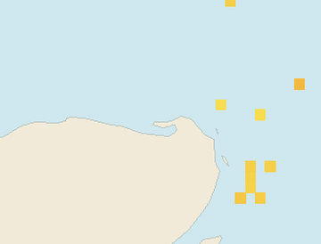 Satellite floating-algae map near Isla Holbox, Jul 2023 (opens full map image in a new tab)