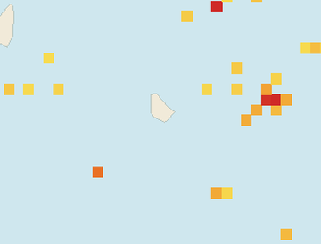 Satellite floating-algae map near South Coast Barbados, Jul 2023 (opens full map image in a new tab)
