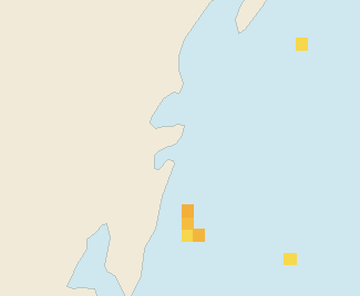 Satellite floating-algae map near Tulum Beach Zone, Jul 2023 (opens full map image in a new tab)