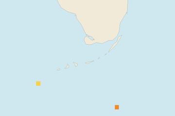 Satellite floating-algae map near Florida Keys, Aug 2023 (opens full map image in a new tab)