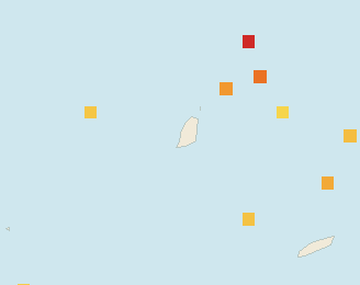 Satellite floating-algae map near Grand Anse, Aug 2023 (opens full map image in a new tab)