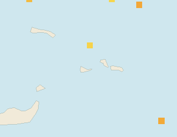 Satellite floating-algae map near Providenciales, Aug 2023 (opens full map image in a new tab)