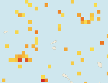 Satellite floating-algae map near Anguilla, Sep 2023 (opens full map image in a new tab)