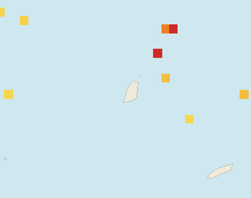 Satellite floating-algae map near Grand Anse, Sep 2023 (opens full map image in a new tab)