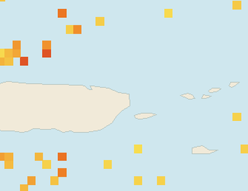 Satellite floating-algae map near Luquillo, Sep 2023 (opens full map image in a new tab)