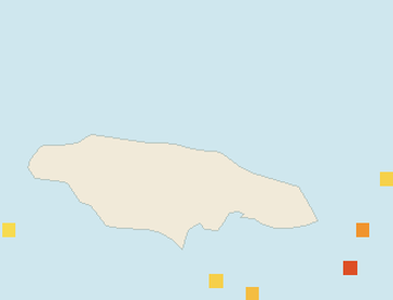 Satellite floating-algae map near Ocho Rios, Sep 2023 (opens full map image in a new tab)