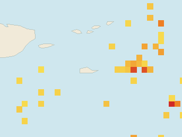 Satellite floating-algae map near St. Croix, Sep 2023 (opens full map image in a new tab)