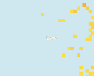 Satellite floating-algae map near Grand Cayman (Seven Mile Beach), Oct 2023 (opens full map image in a new tab)