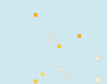 Satellite floating-algae map near St. Maarten, Oct 2023 (opens full map image in a new tab)