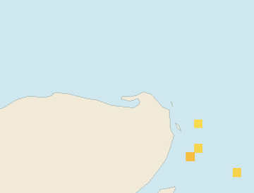 Satellite floating-algae map near Isla Holbox, Nov 2023 (opens full map image in a new tab)