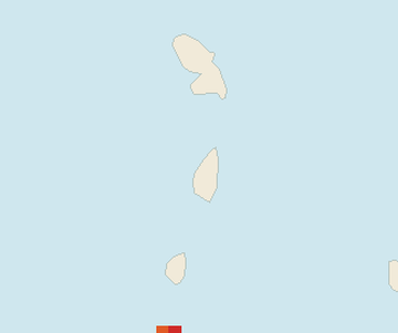Satellite floating-algae map near Saint Lucia West Coast, Nov 2023 (opens full map image in a new tab)