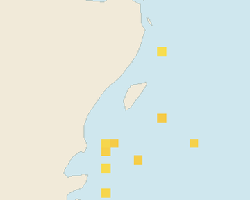 Satellite floating-algae map near Akumal, Dec 2023 (opens full map image in a new tab)