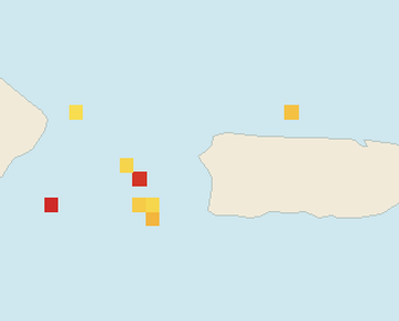 Satellite floating-algae map near Rincon, Dec 2023 (opens full map image in a new tab)