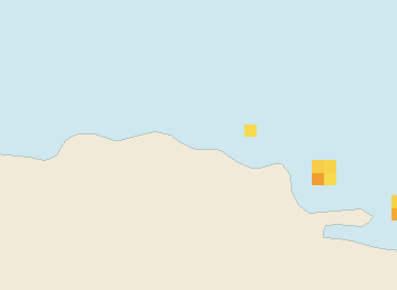 Satellite floating-algae map near Puerto Plata and Cabarete, Jan 2024 (opens full map image in a new tab)