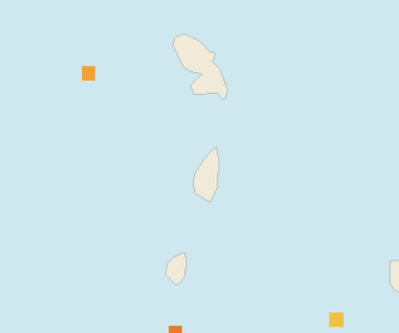 Satellite floating-algae map near Saint Lucia West Coast, Jan 2024 (opens full map image in a new tab)