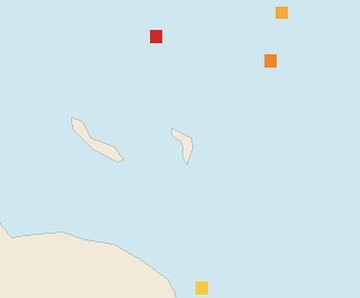 Satellite floating-algae map near Bonaire, Feb 2024 (opens full map image in a new tab)
