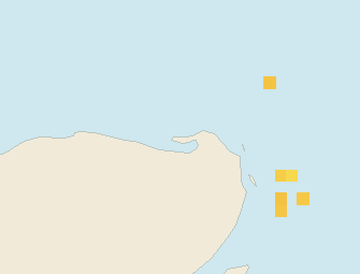 Satellite floating-algae map near Isla Holbox, Feb 2024 (opens full map image in a new tab)