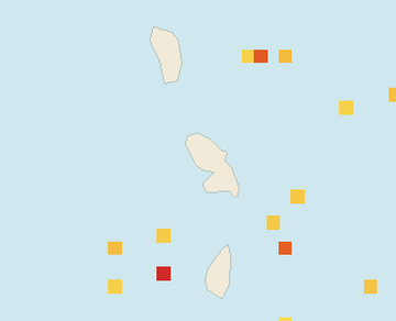 Satellite floating-algae map near Martinique West Coast, Feb 2024 (opens full map image in a new tab)
