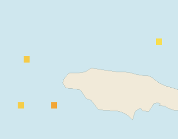 Satellite floating-algae map near Montego Bay, Feb 2024 (opens full map image in a new tab)