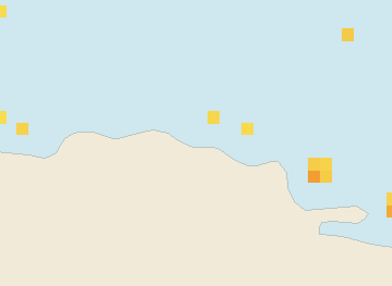 Satellite floating-algae map near Puerto Plata and Cabarete, Feb 2024 (opens full map image in a new tab)