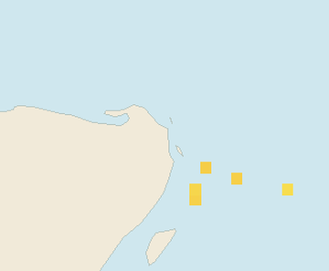 Satellite floating-algae map near Costa Mujeres, Mar 2024 (opens full map image in a new tab)