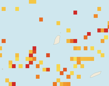 Satellite floating-algae map near Grand Anse, Mar 2024 (opens full map image in a new tab)