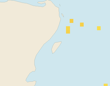 Satellite floating-algae map near Puerto Aventuras, Mar 2024 (opens full map image in a new tab)