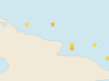 Satellite floating-algae map near Guardalavaca, Apr 2024 (opens full map image in a new tab)