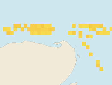 Satellite floating-algae map near Isla Holbox, Apr 2024 (opens full map image in a new tab)