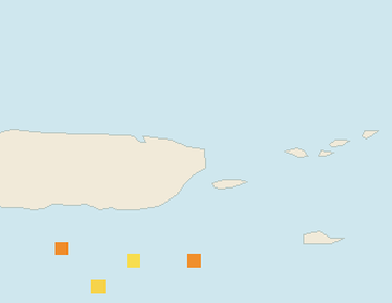 Satellite floating-algae map near Luquillo, Apr 2024 (opens full map image in a new tab)