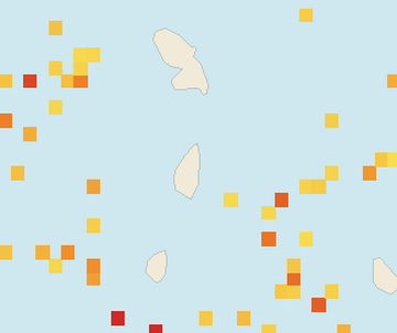 Satellite floating-algae map near Saint Lucia East Coast, Apr 2024 (opens full map image in a new tab)