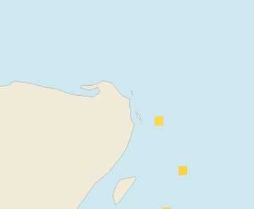 Satellite floating-algae map near Costa Mujeres, May 2024 (opens full map image in a new tab)