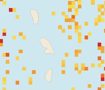 Satellite floating-algae map near Martinique Atlantic Coast, May 2024 (opens full map image in a new tab)