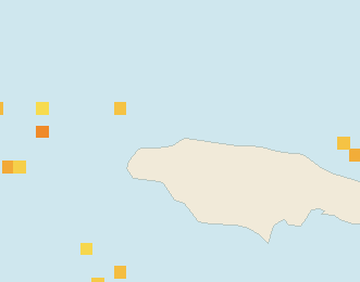 Satellite floating-algae map near Montego Bay, May 2024 (opens full map image in a new tab)