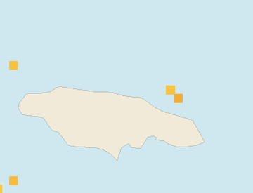 Satellite floating-algae map near Ocho Rios, May 2024 (opens full map image in a new tab)