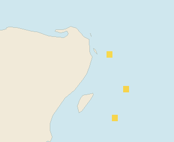 Satellite floating-algae map near Puerto Morelos, May 2024 (opens full map image in a new tab)
