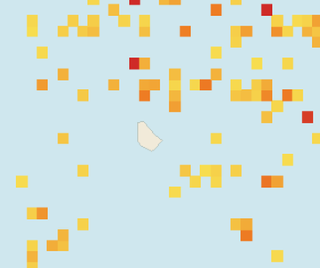 Satellite floating-algae map near Eastern Barbados, Jun 2024 (opens full map image in a new tab)
