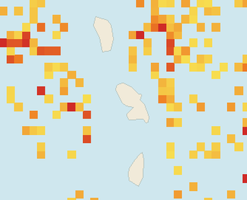 Satellite floating-algae map near Martinique West Coast, Jun 2024 (opens full map image in a new tab)