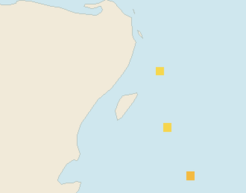 Satellite floating-algae map near Puerto Aventuras, Jun 2024 (opens full map image in a new tab)