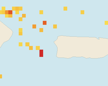 Satellite floating-algae map near Rincon, Jun 2024 (opens full map image in a new tab)