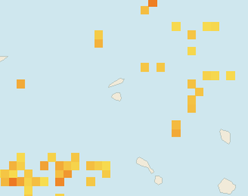Satellite floating-algae map near St. Maarten, Jun 2024 (opens full map image in a new tab)