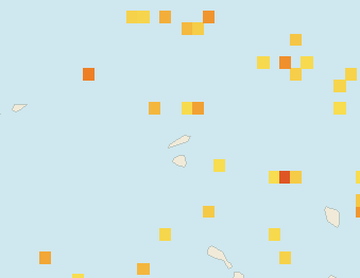Satellite floating-algae map near Anguilla, Jul 2024 (opens full map image in a new tab)