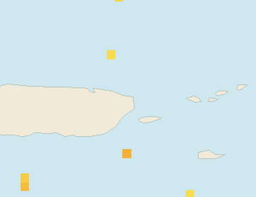 Satellite floating-algae map near Luquillo, Jul 2024 (opens full map image in a new tab)