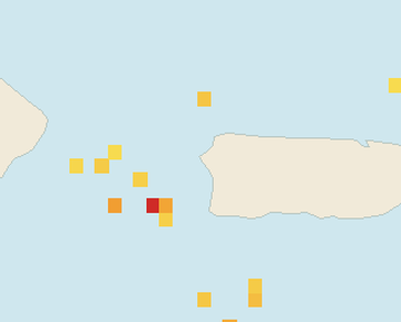 Satellite floating-algae map near Rincon, Jul 2024 (opens full map image in a new tab)