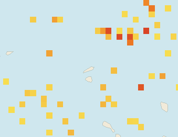 Satellite floating-algae map near Anguilla, Aug 2024 (opens full map image in a new tab)