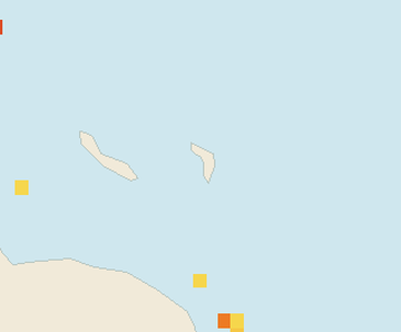 Satellite floating-algae map near Bonaire, Aug 2024 (opens full map image in a new tab)